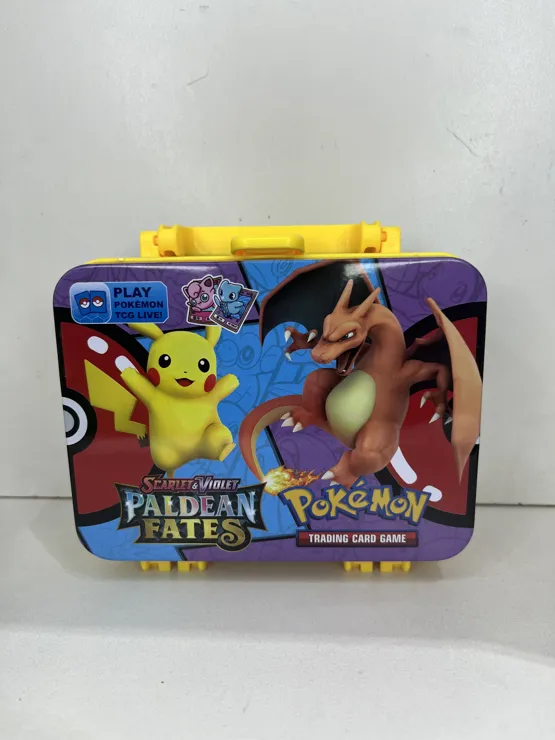 Lata de Cartas Pokémon - Escarlata y Púrpura